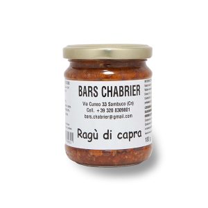 ragu di capra in vasetto vetro