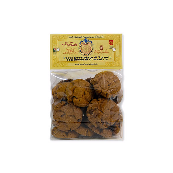 paste nocciolate di Vignolo con gocce di cioccolato
